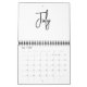 Minimalistische einfache Schreibmonate pro Jahr Kalender (Jul 2025)