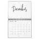 Minimalistische einfache Schreibmonate pro Jahr Kalender (Dez 2025)