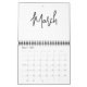 Minimalistische einfache Schreibmonate pro Jahr Kalender (Mär 2025)