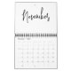 Minimalistische einfache Schreibmonate pro Jahr Kalender (Nov 2025)
