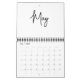 Minimalistische einfache Schreibmonate pro Jahr Kalender (Mai 2025)