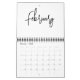 Minimalistische einfache Schreibmonate pro Jahr Kalender (Feb 2025)