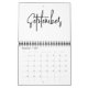 Minimalistische einfache Schreibmonate pro Jahr Kalender (Sep 2025)