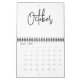 Minimalistische einfache Schreibmonate pro Jahr Kalender (Okt 2025)
