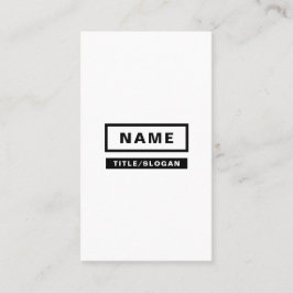 Minimalistische einfache vertikale Geschäfts-Karte Visitenkarte