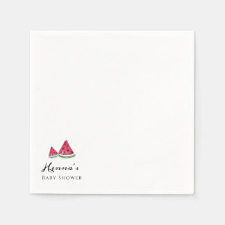 Minimalistische einfache Wassermelone Sommer-Baby- Serviette