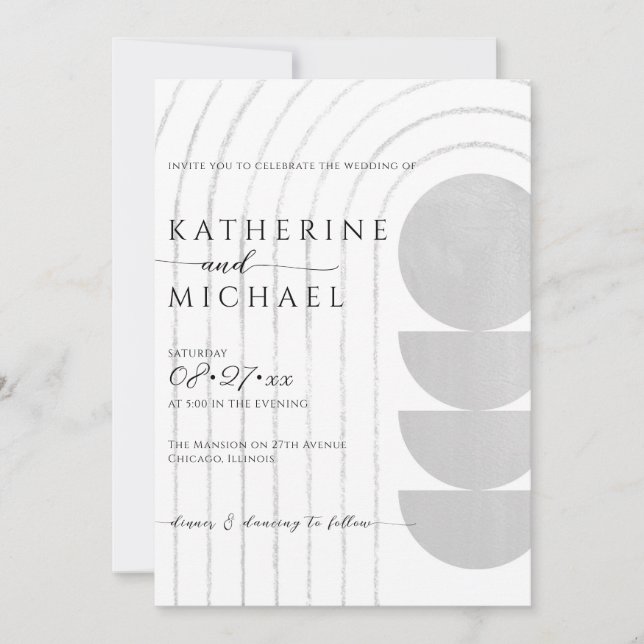 Minimalistische Einladung (Vorderseite)