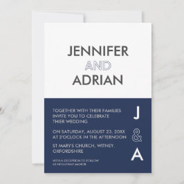 Minimalistische Einladung