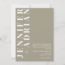 Minimalistische Einladung