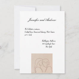 Minimalistische Einladung