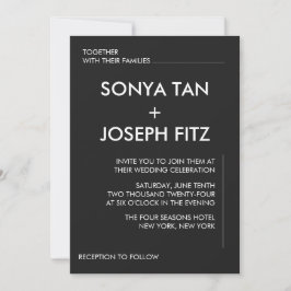 Minimalistische Einladung