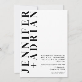 Minimalistische Einladung