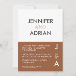 Minimalistische Einladung