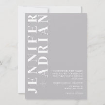 Minimalistische Einladung