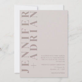 Minimalistische Einladung