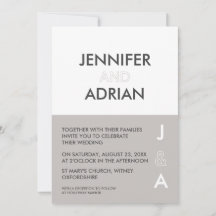 Minimalistische Einladung