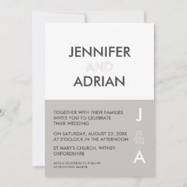 Minimalistische Einladung