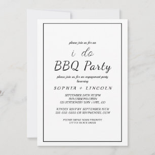 Minimalistische Einladung der "I Do GRILLEN"-Inter