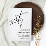 Minimalistische Einladung zum 60. Geburtstag<br><div class="desc">*** Bitte geben Sie H015 in den Shop Suche nach allen passenden Artikeln *** oder besuchen Sie unsere Minimalistische Schwarz-Weiß-Sammlung. *** Dieses hochwertige Design ist einfach zu anpassen, um Ihre Hochzeitsfarben, Stile und Thema. Für weitere Anpassungen klicken Sie bitte auf den Link "Edit using Design Tool" und verwenden Sie unser...</div>