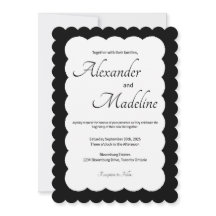 Minimalistische Einladung zur Hochzeit