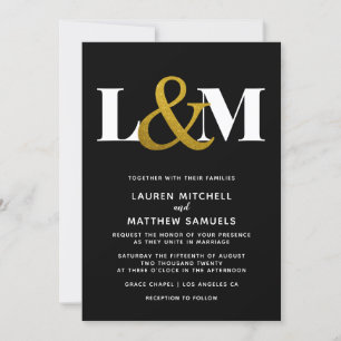 Minimalistische Einladung zur Hochzeit