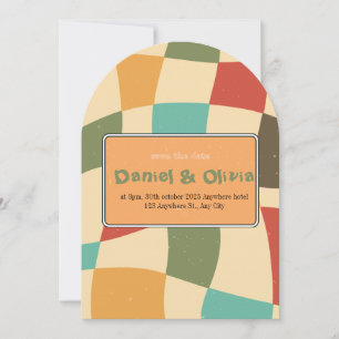 Minimalistische Einladung zur Hochzeit