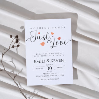 Minimalistische Einladung zur Hochzeit