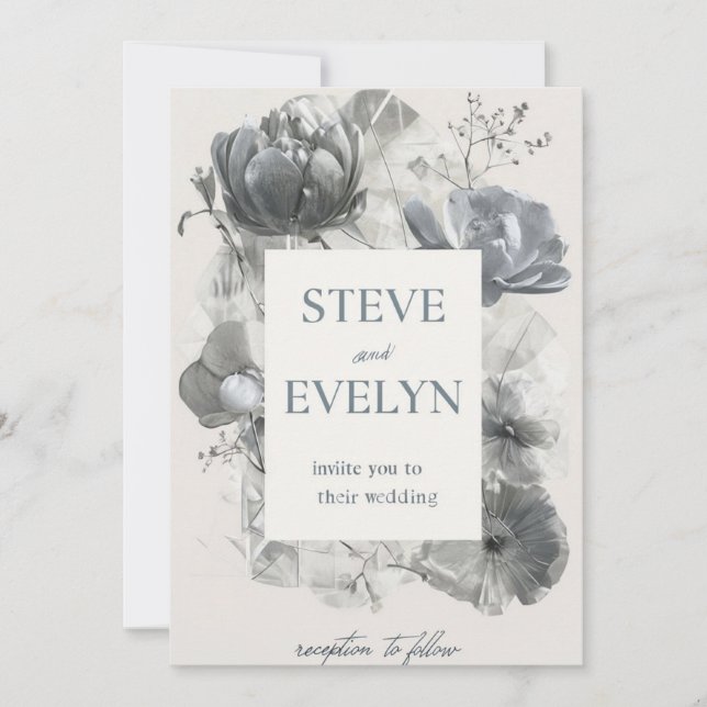 Minimalistische Einladungskarte (Vorderseite)