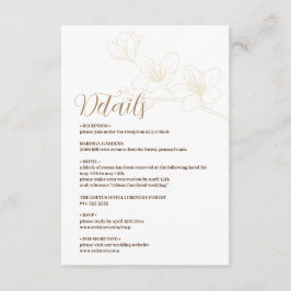 Minimalistische Einschließkarte mit Whimsikschrift Begleitkarte