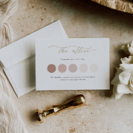Minimalistische Einsteckkarte für die Hochzeitskle Mitteilungskarte