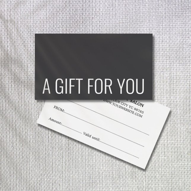 Minimalistische Elegant Dark Gray White Bold (Von Creator hochgeladen)