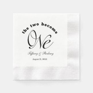 Minimalistische Elegant die beiden werden zu einer Serviette