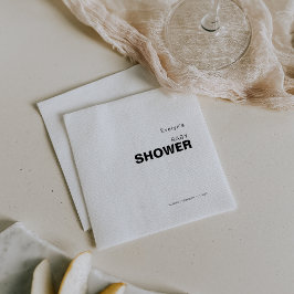 Minimalistische Elegant Formal Baby Shower Napkins Serviette