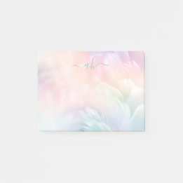 Minimalistische Elegant Pastel Rainbow Fluffy Feat Post-it Klebezettel