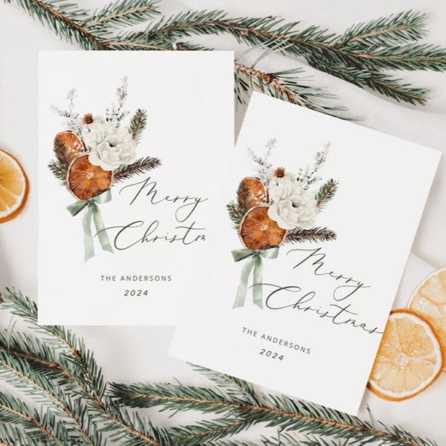 Minimalistische Elegant-Schrift Frohe Weihnachtska Einladung (Von Creator hochgeladen)