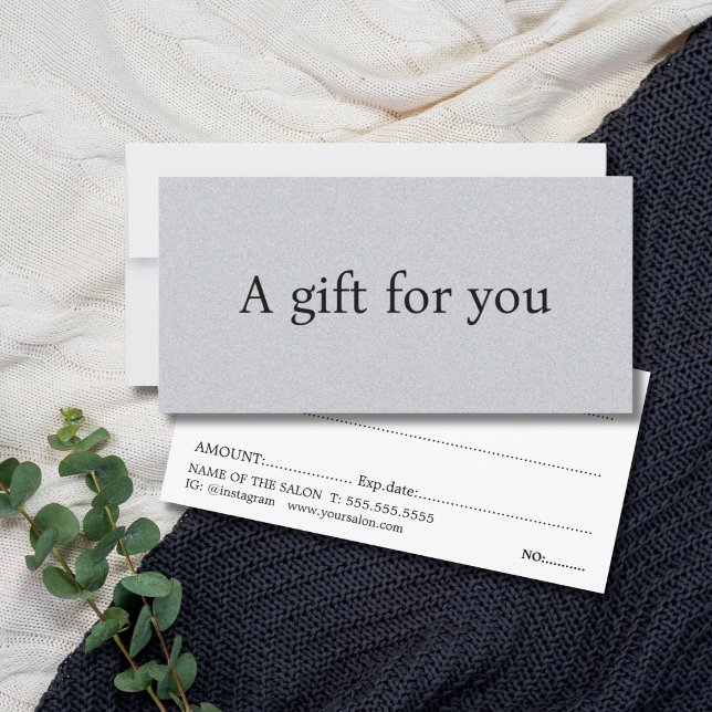 Minimalistische Elegant Texture Gray Bold Beauty (Von Creator hochgeladen)