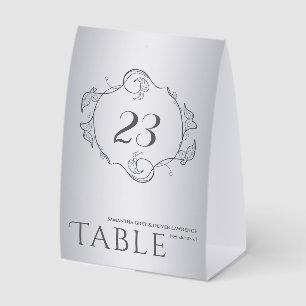 Minimalistische elegante botanische Hochzeitstisch Tischaufsteller