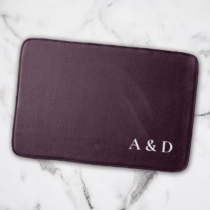 Minimalistische Elegante Couple Monogram Housewärm Badematte