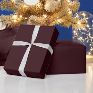 Minimalistische elegante dunkle Burgunder-Weihnach Geschenkpapier
