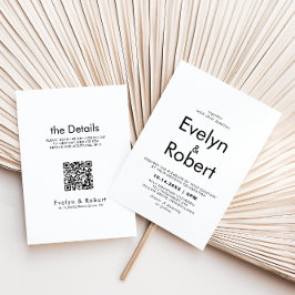 Minimalistische Elegante Feierliche Hochzeit Einladung