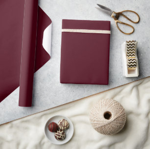 Minimalistische elegante feste Maulbeermarmelade Geschenkpapier