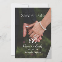 Minimalistische, elegante Hochzeit im Foto