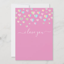 Minimalistische elegante Ich liebe dich Design-Ein