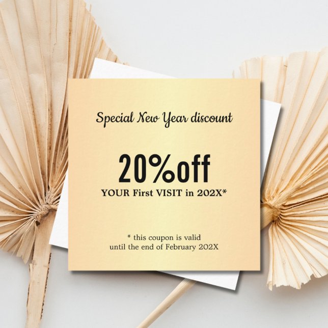 Minimalistische elegante Imitate Rabattkarte (Von Creator hochgeladen)