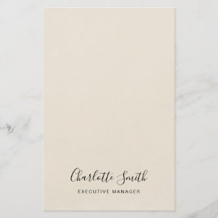 Minimalistische elegante klassische Professionalit Briefpapier