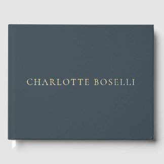 Minimalistische elegante klassische professionelle gästebuch