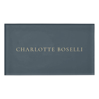 Minimalistische Elegante Klassische Professionelle Namenschild