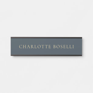 Minimalistische Elegante Klassische Professionelle Türschild