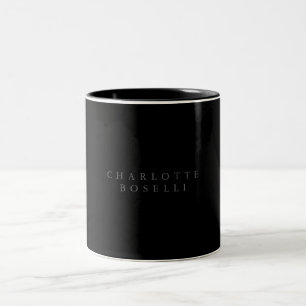 Minimalistische Elegante Klassische Professionelle Zweifarbige Tasse