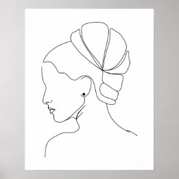 Minimalistische Elegante Kunst, Dichtung und Musik Poster